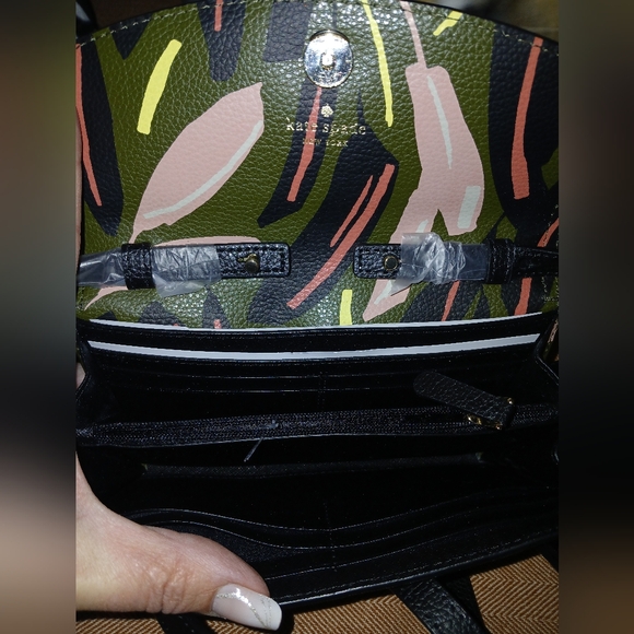 Bnwt Authentic Kate Spade New York Eva Modern Feather Wallet/ Clutch/ Crossbody - Picture 9 of 10